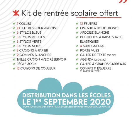kit de rentrée scolaire offert - Ville de Stains