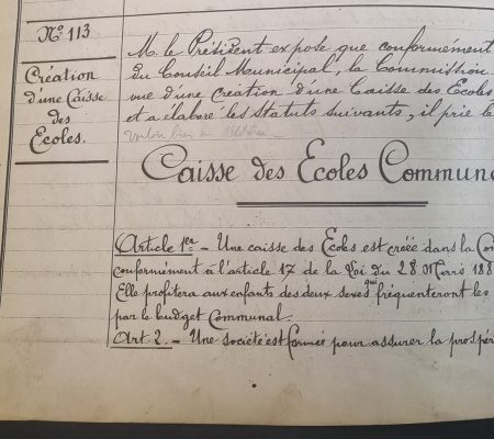 Vue des archives - La caisse des écoles, naissance d’une institution ! - 1 - Ville de Stains